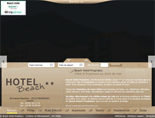Tablet Screenshot of beachhotel-propriano.com